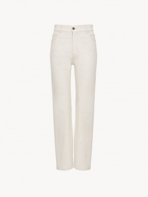 Chloe Semeru Gerade-leg Jeans Weiß | CHE-SR13996