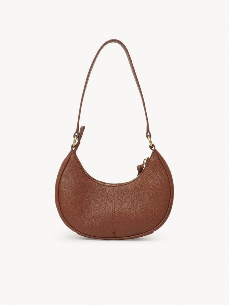 Chloe Hana Half Moon Schultertaschen Braun | CHE-SR14659