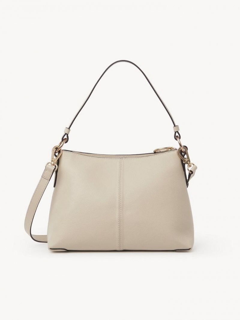 Chloe Joan Small Schultertaschen Beige | CHE-SR14681