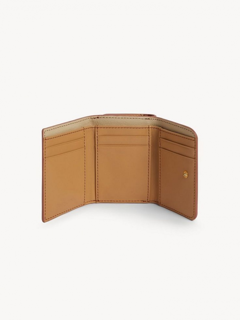 Chloe Layers Medium Tri-fold Kleine Geldbörse Braun | CHE-SR14896
