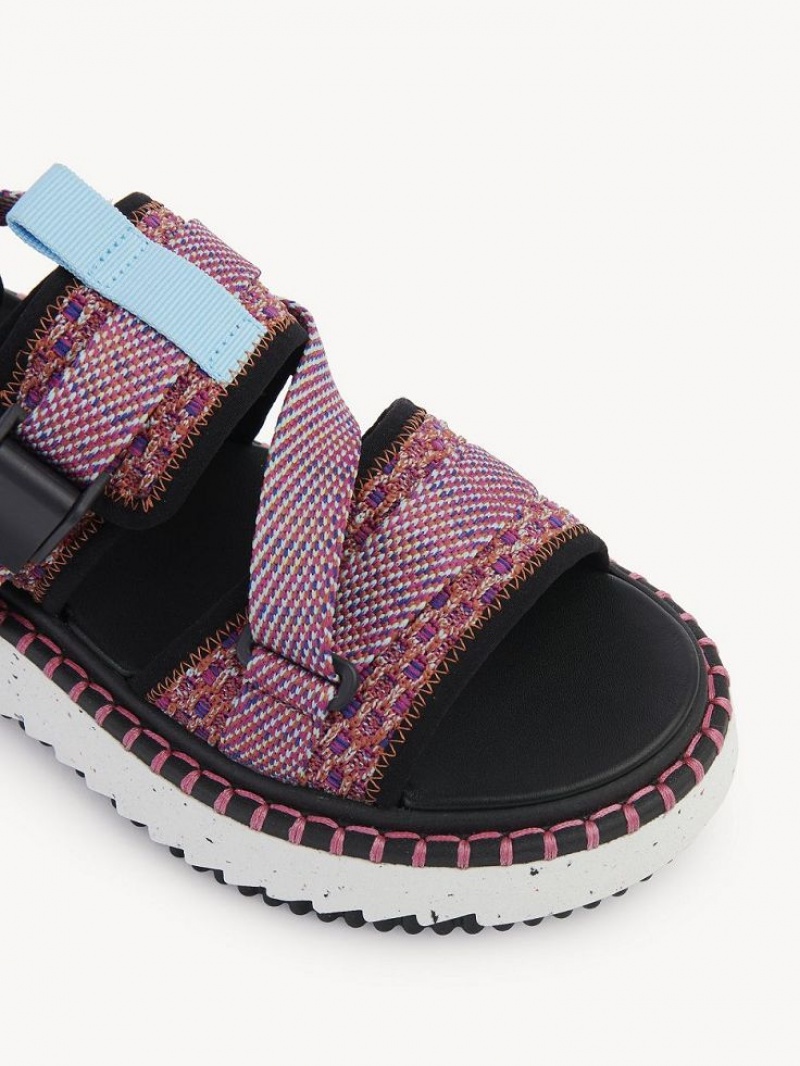 Chloe Lilli Flache Sandalen Rosa | CHE-SR14167