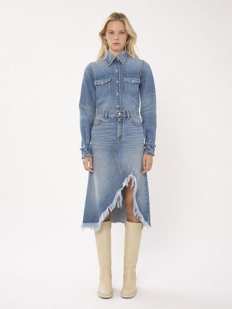 Chloe Mallo High Stiefel Grau | CHE-SR14221