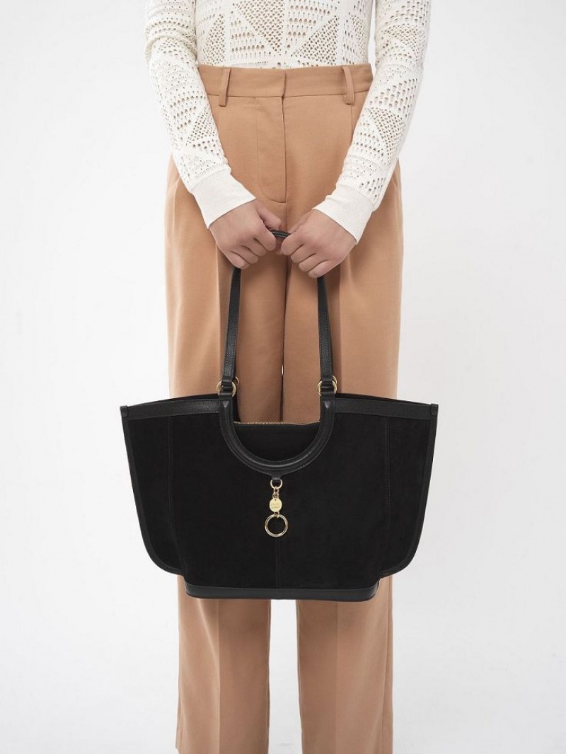 Chloe Mara Shopper Schultertaschen Schwarz | CHE-SR14593