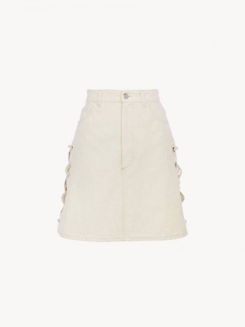 Chloe Mini Röcke Weiß | CHE-SR14071