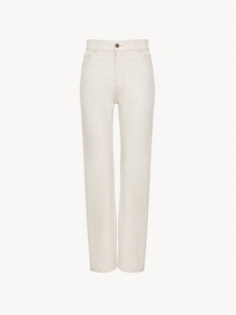 Chloe Semeru Gerade-leg Jeans Weiß | CHE-SR13996