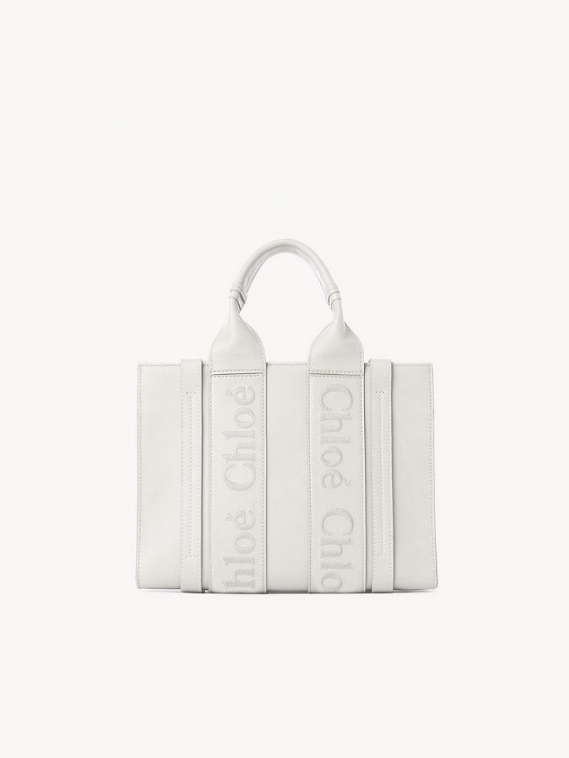 Chloe Small Woody Tragetaschen Weiß | CHE-SR13324