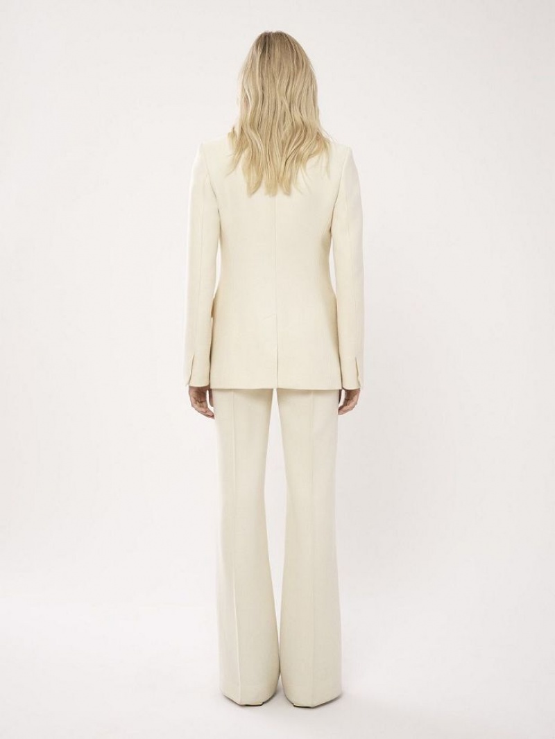 Chloe Two-button Tailored Jacken Weiß | CHE-SR13775