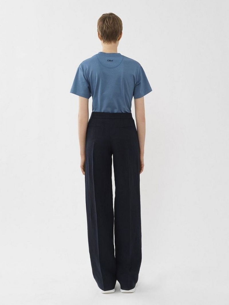 Chloe Weite-leg Anzüge Blau | CHE-SR14045