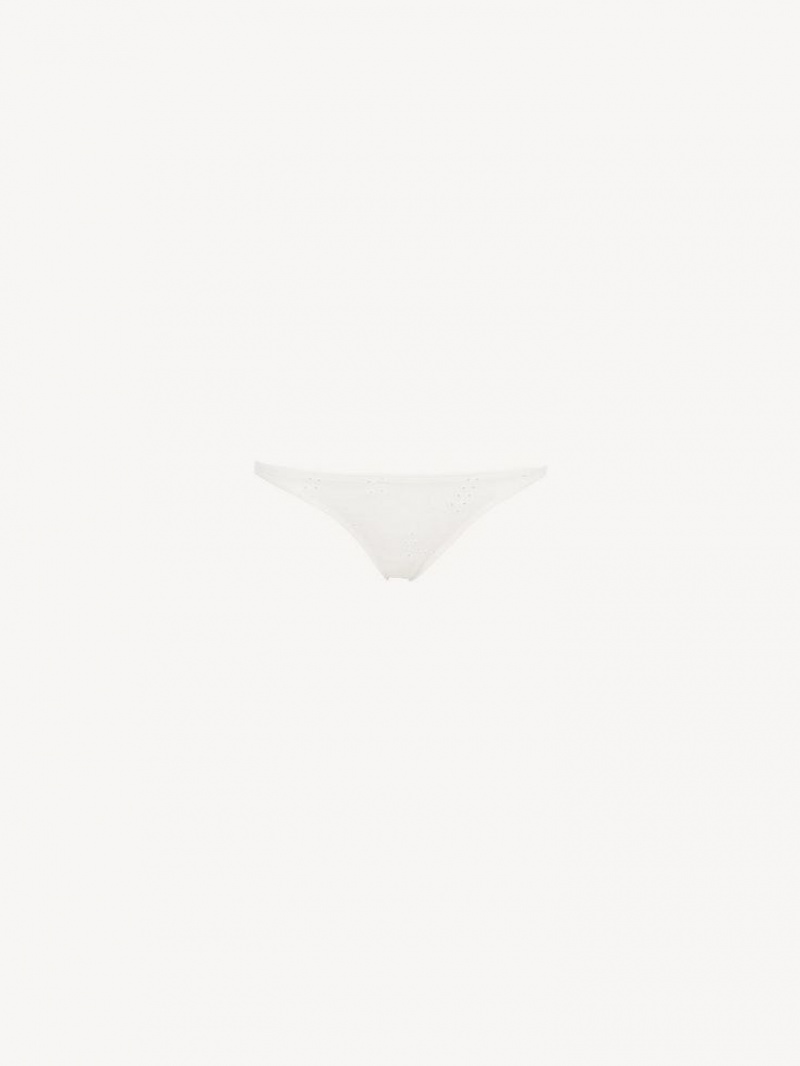 Chloe X Eres Peru Bikini Bottom Strandkleidung Weiß | CHE-SR14123
